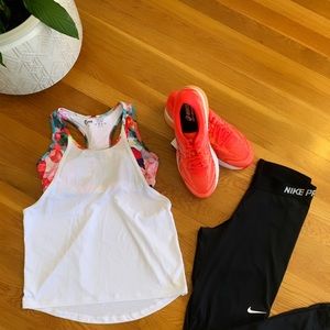 Zyia Floral 2-in-1 Light N Tight Tank